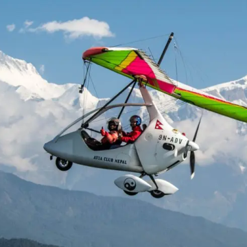 Ultralight Flight in Pokhara